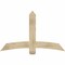 Ekena Millwork Bellingham Rough Sawn Timber Gable Bracket, Douglas Fir, 60"W x 38"H x 2"D x 6"F, 15/12 Pitch GBW060X38X0206BEL00RDF - alternate 1
